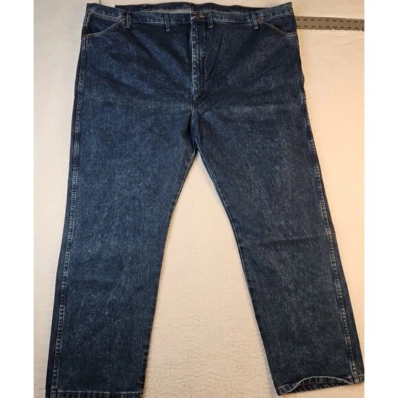 Men's‎ Rigid Wrangler Cowboy Cut 13MWZ Original Fit Jeans - Rigid Indigo 52x32 - Picture 1 of 9